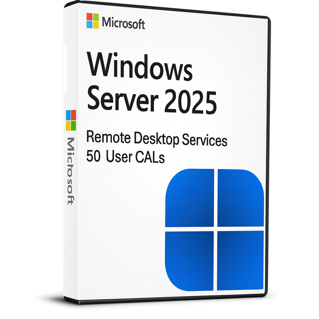 Windows Server 2025 Remote Desktop Services 50 USER Connections Cd Key Global